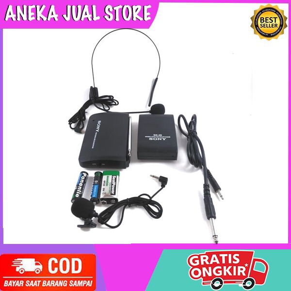Mic Bando + mic jepit CLIP ON wireless Sony SN-28