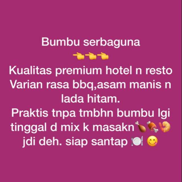

Bumbu Masakan Instant Serba Guna