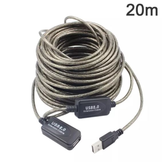 Cable usb-A 2.0 extension NB 20 meter active adapter 480Mbps - Kabel usb2.0 male-female 20m aktif