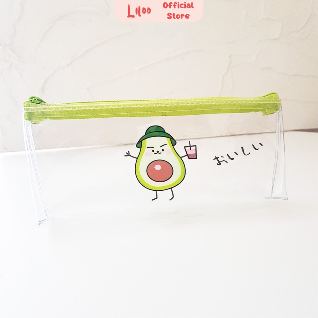 

Tempat Pensil Aesthetic Kotak Pensil Transparan Lucu Avocado Tempat Pensil Anak Perempuan Laki-laki Kapasitas Besar Organizer Pouch Multifungsi Simple Minimalis