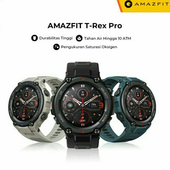 (BISA COD) Amazfit T-Rex Pro Smartwatch Military Grade