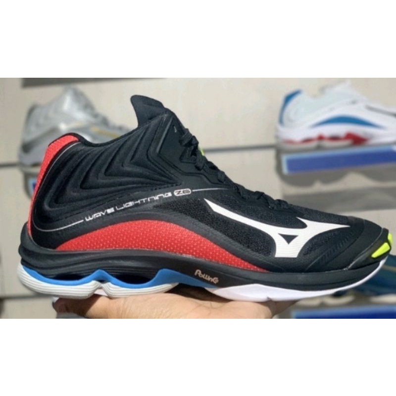 mizuno Wave lightning z6 mid black White red original