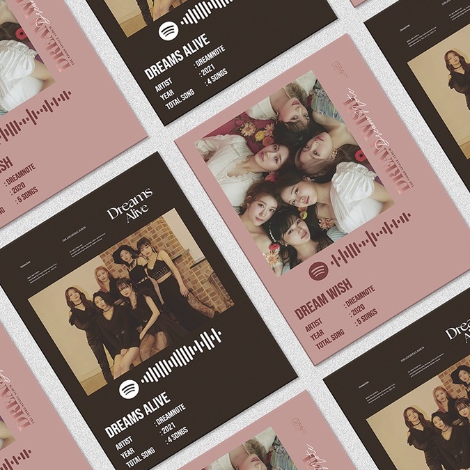Kpop Spotify Poster A5 - Dreamnote