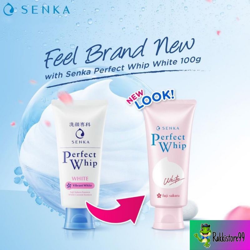 ❣️Rakkistore99❣️ Senka Perfect Whip White Facial Wash 50g / 100g (Vibrant / Fuji Sakura)