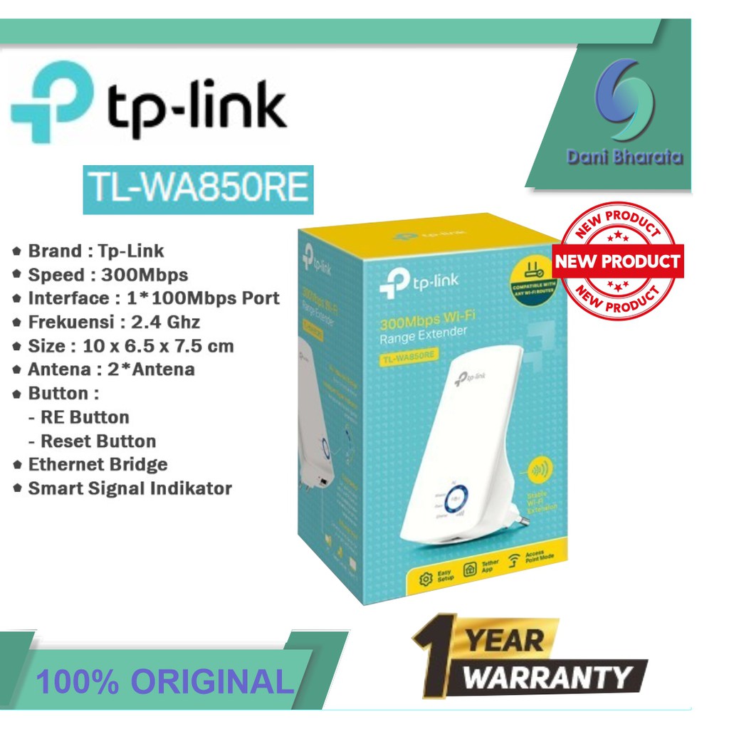 TP-LINK TL-WA850RE 300Mbps Wi-Fi Range Extender - White wifi extender