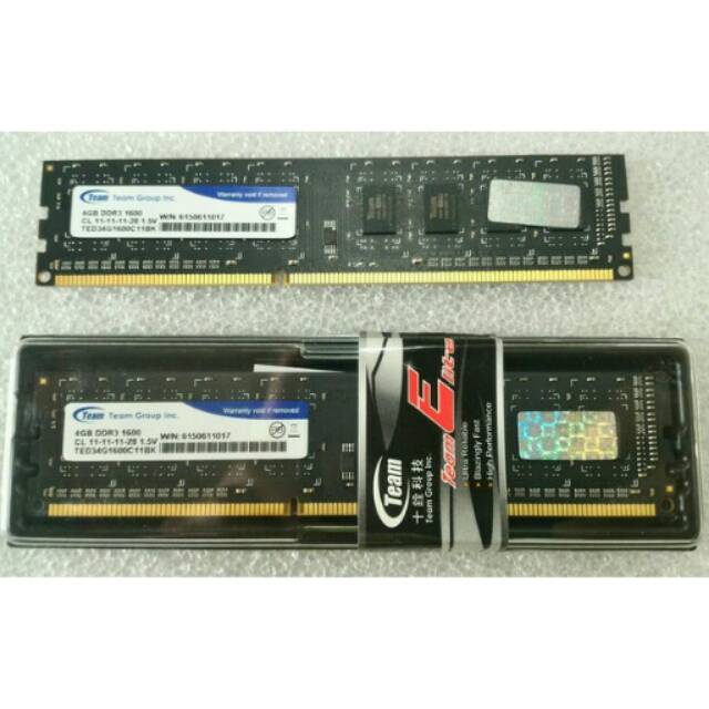 Memory TEAM Elite DDR3 4GB
