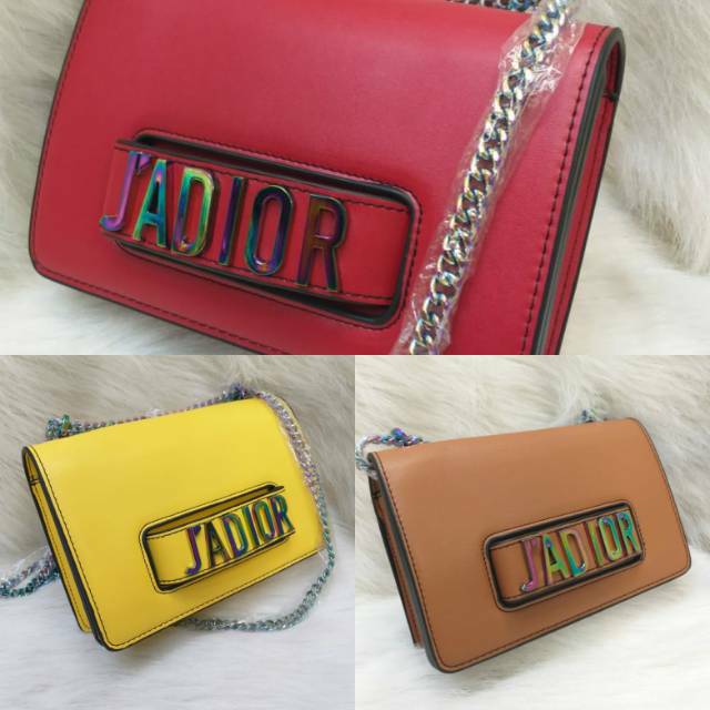 DIOR JADIOR BESI RAINBOW TAS SELEMPANG PUNDAK SLING BAG SHOULDER CROSSBODY TAS PESTA CLUTCH