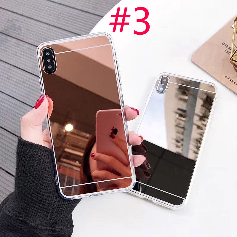 Classic Mirror Case HP OPPO A53 A33 2020 C11 C12 C15 Narzo 20 A93 Reno 4F Gold Casing V15 Y19 9A 9C