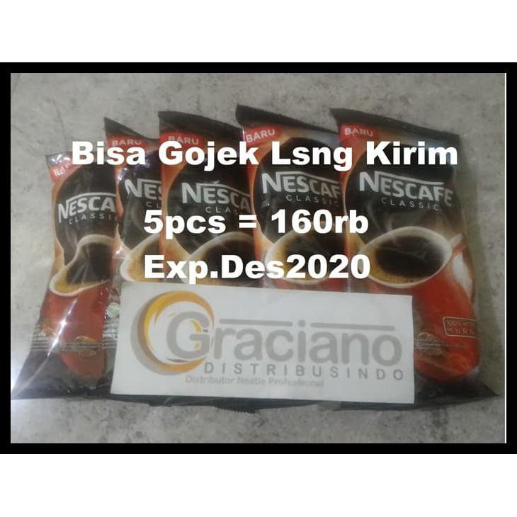 

l6xm nescafe classic vending 120gr harga per 5pcs 100% kopi murni original ebcy
