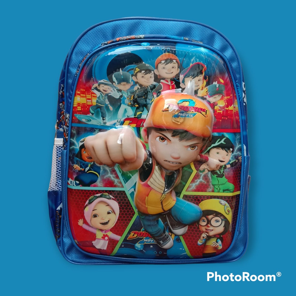 TAS SEKOLAH ANAK SD BOBOIBOY RANGSEL COWOK LAMPU LED