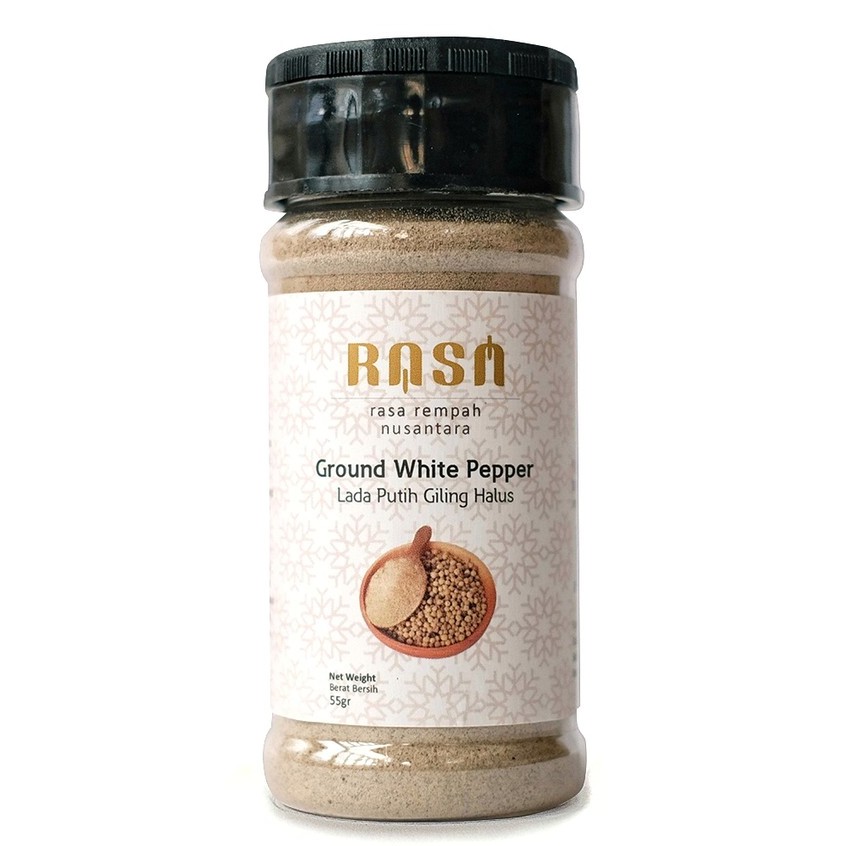 Rasa, Ground White Pepper 55gr