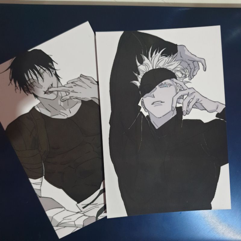 [READY] Jujutsu Kaisen Thermal Heat Magic Postcard (fanmerch) | Gojo Satoru Toji Fushiguro JJK posca