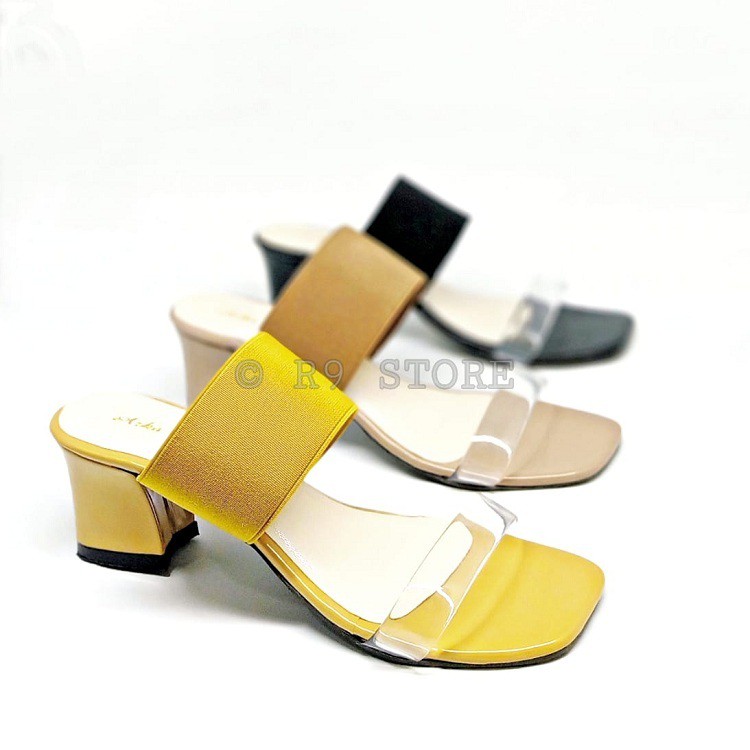 Serba 25k Sandal Heels Wanita  Karet Jelly R 41