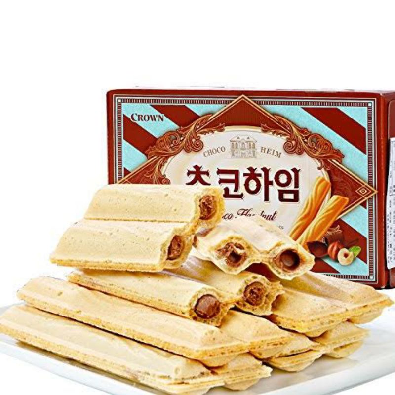 

[142gr] Crown Choco Heim / Choco Cream Hazelnut Wafer - Wafer Cokelat