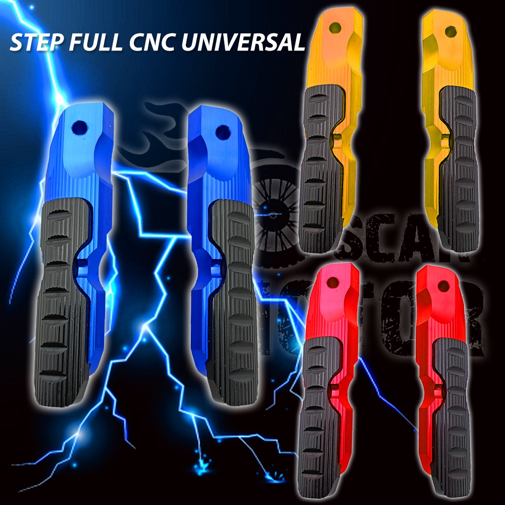FOOTSTEP BELAKANG MODEL D FULL CNC FOOT STEP INJAKAN KAKI FOOTSTEF BEAT CBR VIXION SATRIA MX motor motor