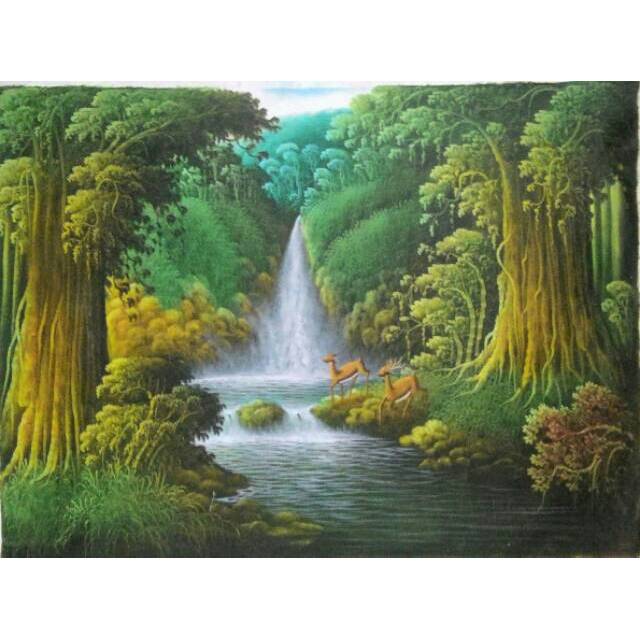 Us 9 2 48 Off Kustom 3d Lukisan Dinding  Wallpaper  Hutan 