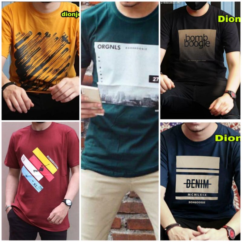 Kaos Bombboogie lengan pendek kaos distro bandung
