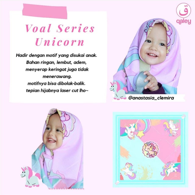 VOAL PRINTING ANAK MOTIF KUDAPONY , HIJAB ANAK , HIJAB KARAKTER LUCU , JILBAB ANAK , KERUDUNG ANAK