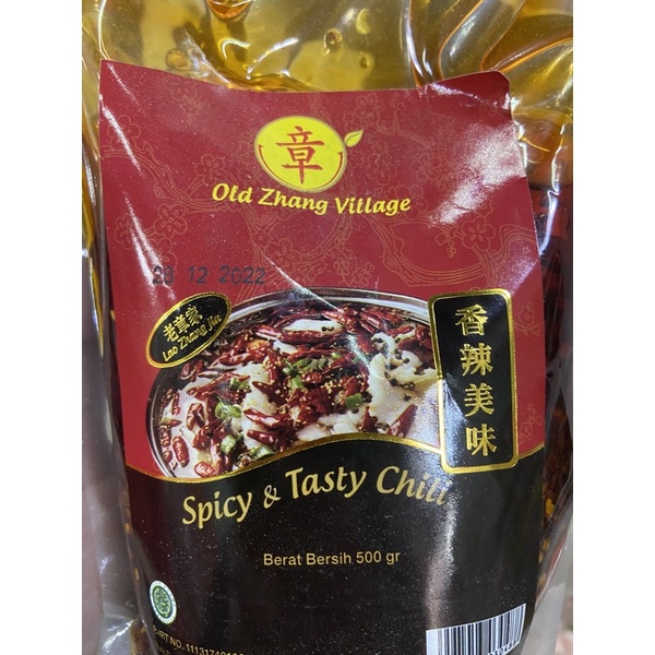 

sambal spicy & tasty chili old zhang village 500gr