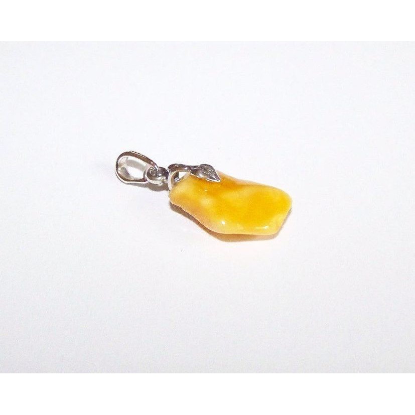 Natural Baltic Amber Pendant Sterling Silver 925 JAR107