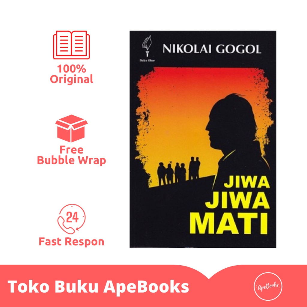 Nikolai Vasilievich Gogol - Buku Jiwa-Jiwa Mati, Sebuah Novel (ORI/Asli)