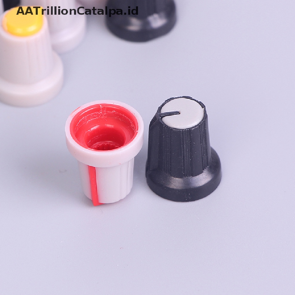 20 Pcs Tutup Knob Potentiometer Diameter 6mm Warna Acak