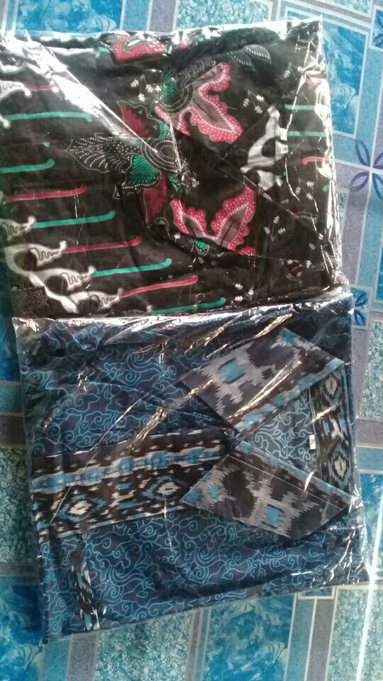 Kemeja Batik Pria Size  M L Xl Xxl Bswart Batik Hrb026 Kenongo Hem Panjang Padi