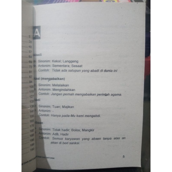 Buku Kamus Lengkap Sinonim &amp; Antonim Bahasa Indonesia (13×19cm)