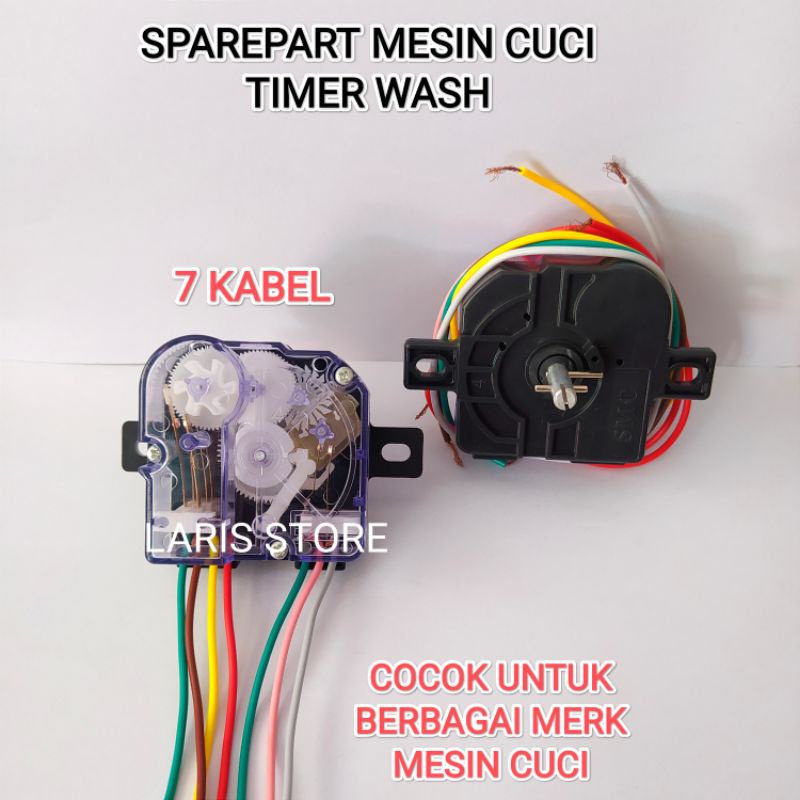 TIMER WASH 7 KABEL / MESIN CUCI 2 TABUNG UNIVERSAL SEMUA MERK