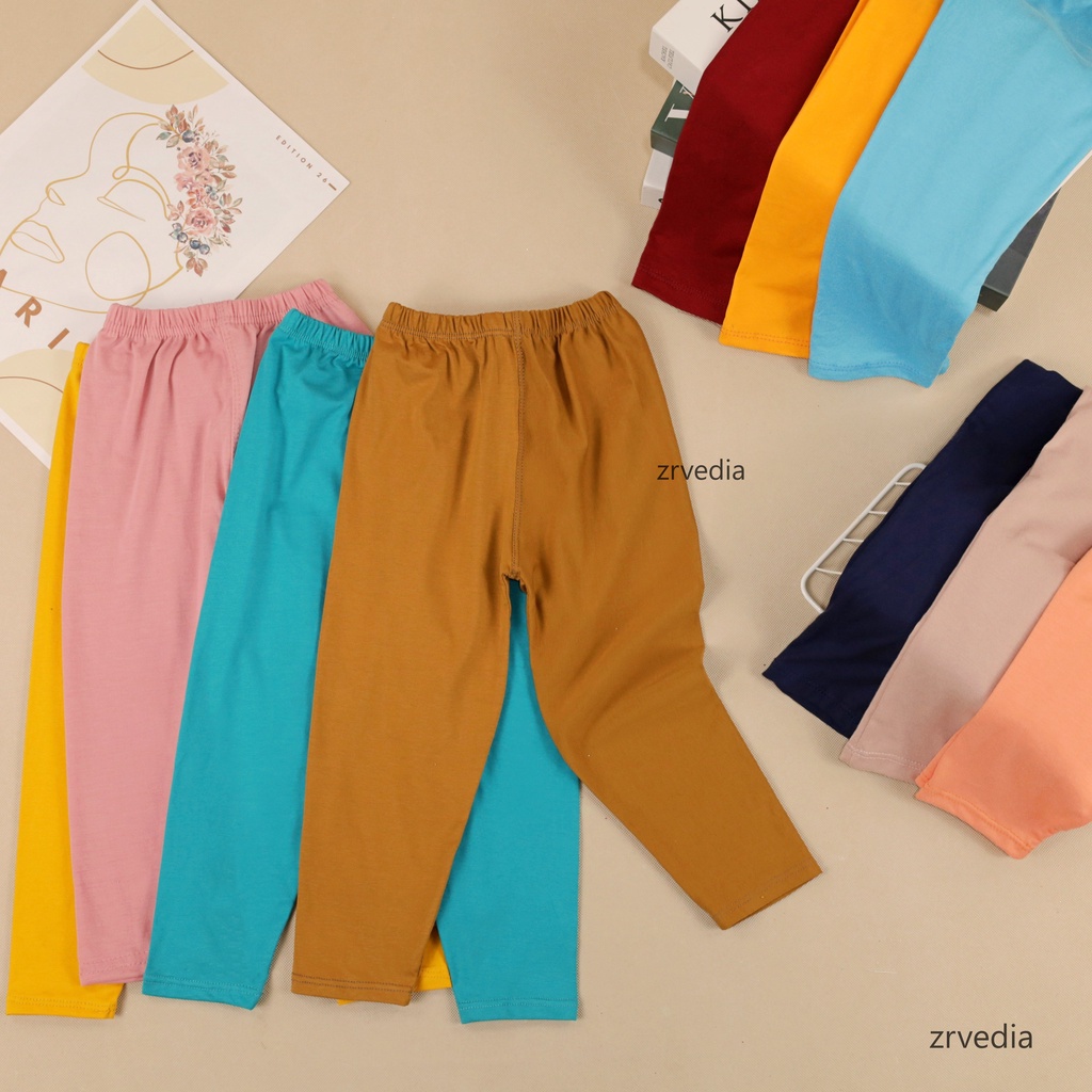 Legging Polos uk. 3-5 Tahun / Celana Leging Polos Anak Perempuan Celana Panjang Murah Ketat Adem kiosbalitaaprilia