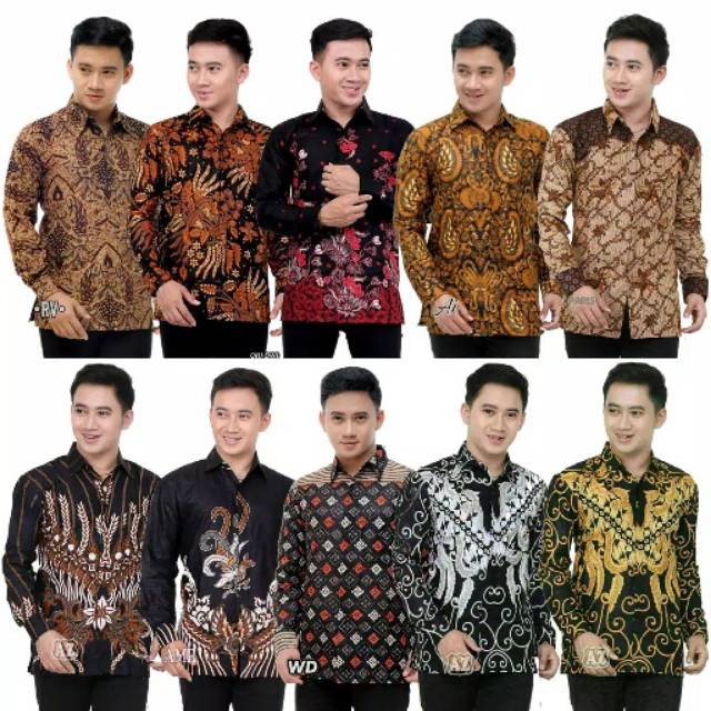 SIZE M L XL XXL XXXL BSWART Batik HRB026 Kenongo Hem Pendek Padi Pekalongan M L XL Batik Pria