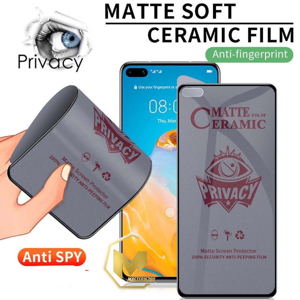 TEMPRED GLASS SPY MATTE KERAMIK CERAMIC XIAOMI REDMI 9 9A 9C 9T 3 4A GO 4X 5A 5 5+ 6 6A 7 7A MI PLAY 8 8A 8A PRO F1 F2 M3 MA2064