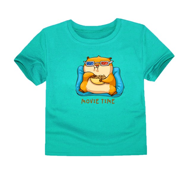 LittleFresco - Kaos Anak Movie Time Hijau Muda