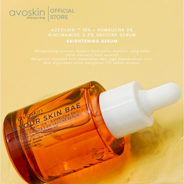 Avoskin YSB Azeclair 10% + Kombucha 3% Niacinamide 2.5% Vaccine Serum