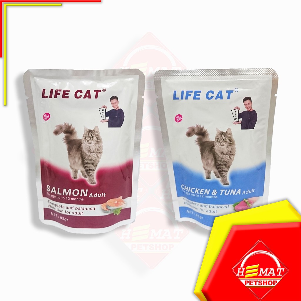Life Cat Sachet adult  85 Gram / Wet Food 85 Gram / Makanan kucing 85 ram