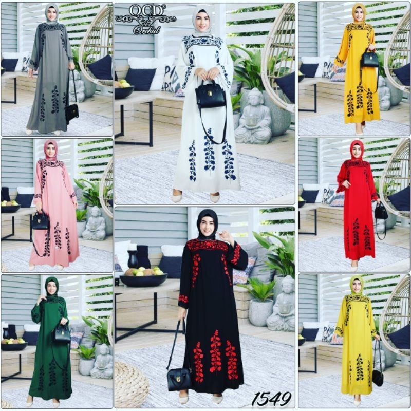 Gamis (dress) OCD bordir import