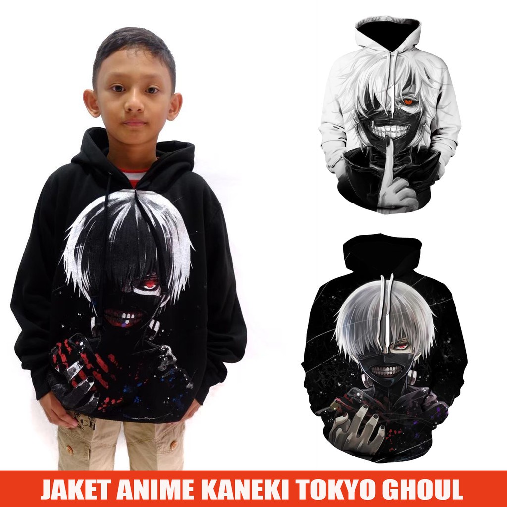 JAKET TOKYO GHOUL KANEKI JEPANG ANAK - ANAK DAN DEWASA