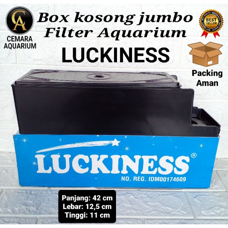 Box kosong filter aquarium/ box kosong jumbo luckiness/ kotak saringan/ kotak saringan aquarium/ fil