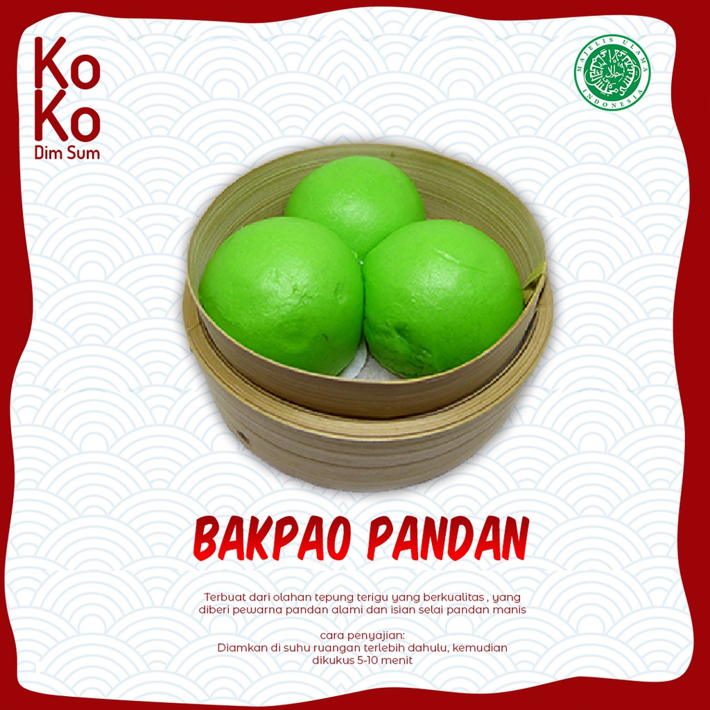 

Frozen Bakpao Pandan 6 pcs