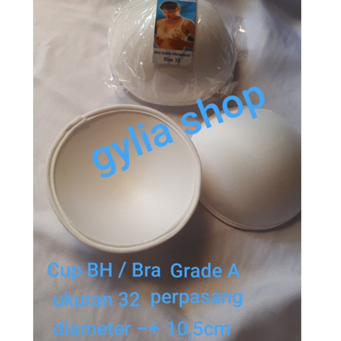 ready cup bh pad busa bra 32 cup bra bulat grade a per pasang
