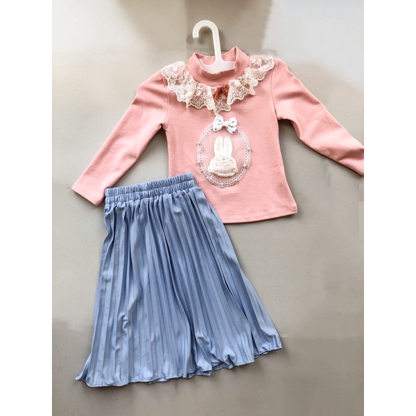 atasan rok plisket anak