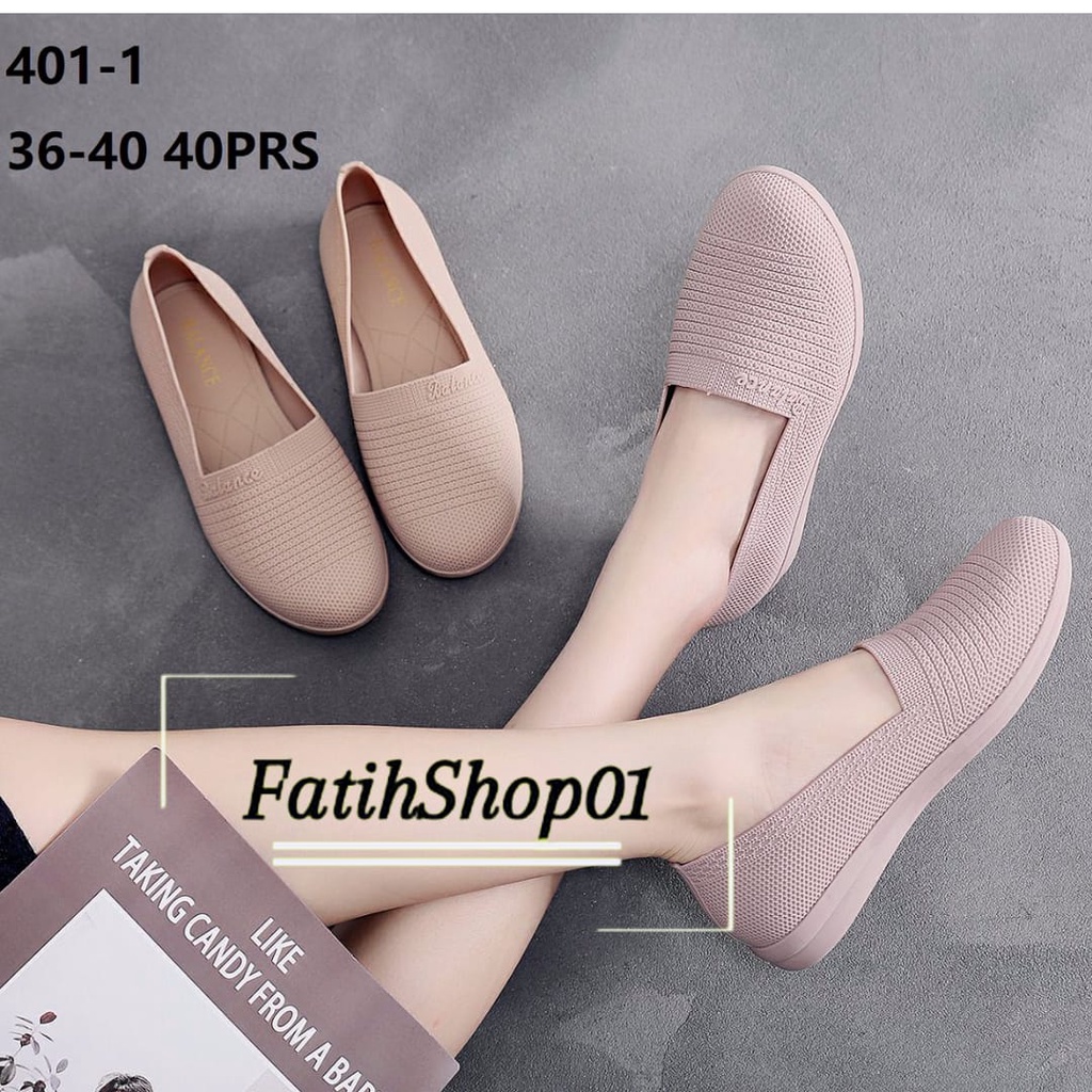 SEPATU BALET BALANCE 401-1 SEPATU KARET PEREMPUAN PANTOPLE WANITA KARET SEPAUTU HUJAN