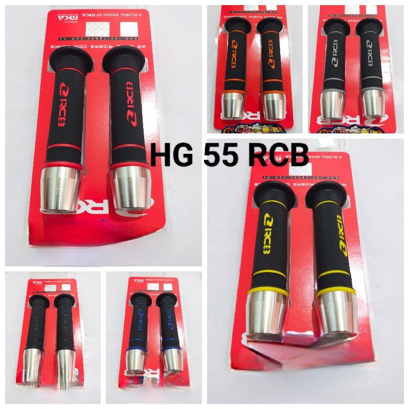 Handgrip RCB Original HG 55 Sarung Gas Racing Boy Original HG55 + Jalu Stang Model PCX Chrome Universal SEMUA MOTOR