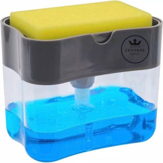 NEW !! DIJAMIN TERMURAH !! 2 in 1 Dispenser Sabun / Soap Pump + Spons untuk Kamar Mandi &amp; Dapur