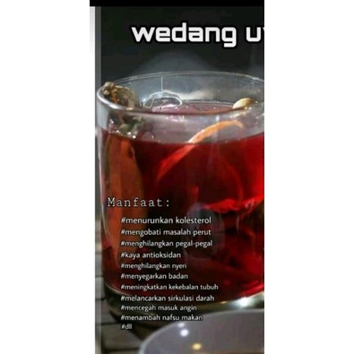 

wedang Uwuh minuman raja Tempo dulu terbuat dari bahan herbal alami
