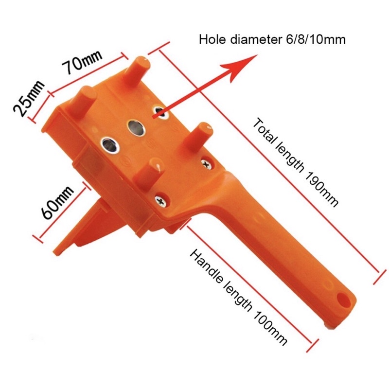 IKURA Pocket Hole Jig Set 14Pcs Alat Mata Bor Dowel Sambungan Kayu