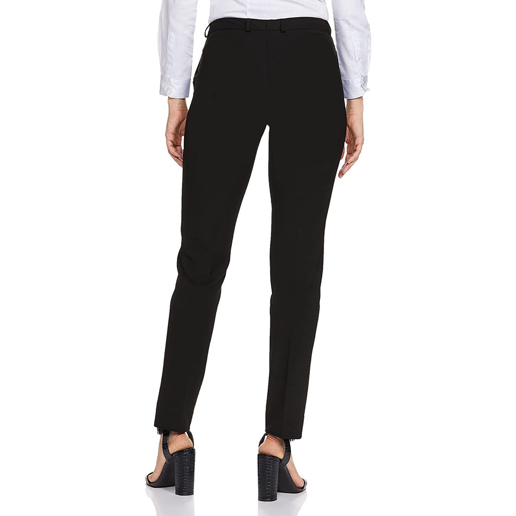 CELANA FORMAL WANITA KERJA KANTOR HITAM SLIMFIT | BAHAN KAIN HIGH TWIST