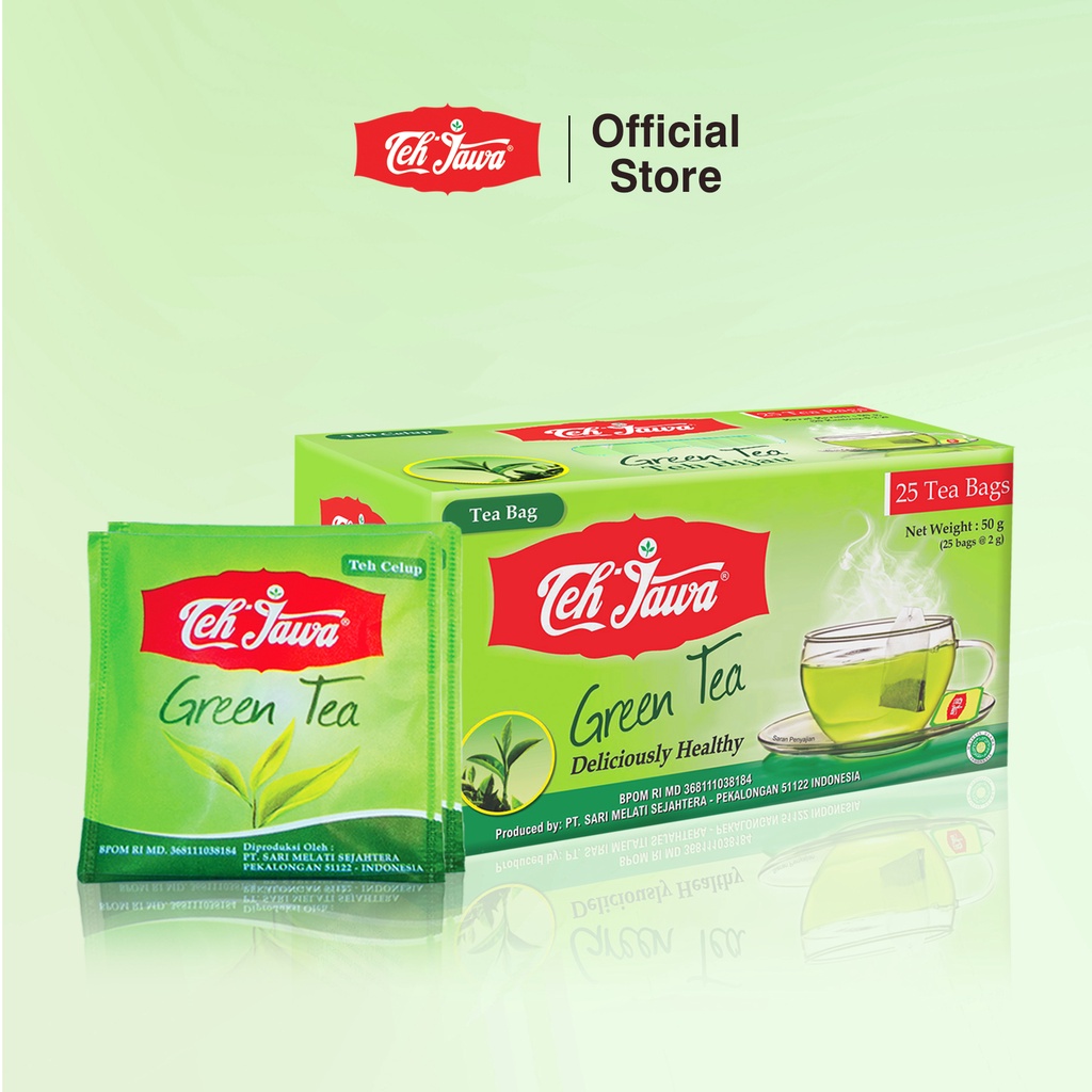 Teh Jawa Green Tea Enveloped Celup isi 25