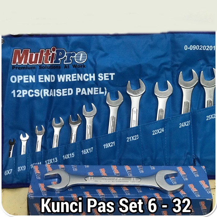MULTIPRO Kunci pas set 12 pcs 6 - 32 mm