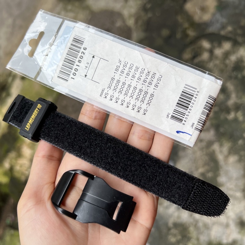 Strap tali jam tangan casio original WS-300B 1B band WS 300B